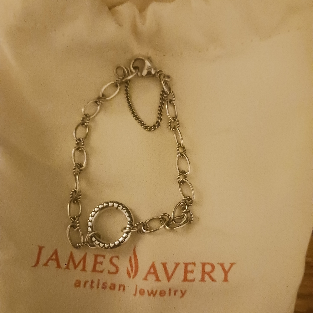 James Avery ornate circlet changeable charm bracelet